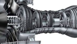 Afbeelding 2: gelegeerde titanium componenten in een straalmotor.