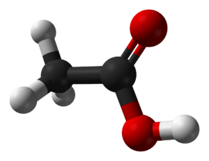 Molecuulmodel azijnzuur